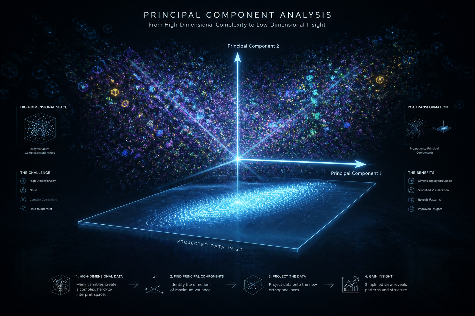 Analyse en composantes principales du chaos a lordre