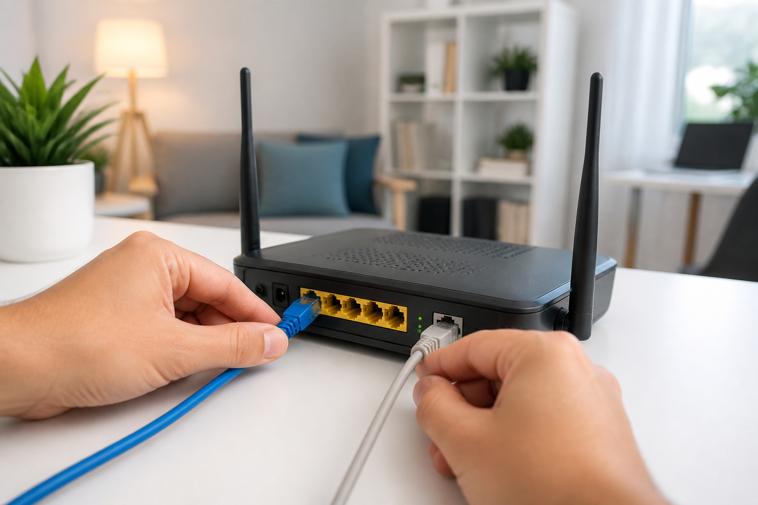 Connexion dun routeur adsl