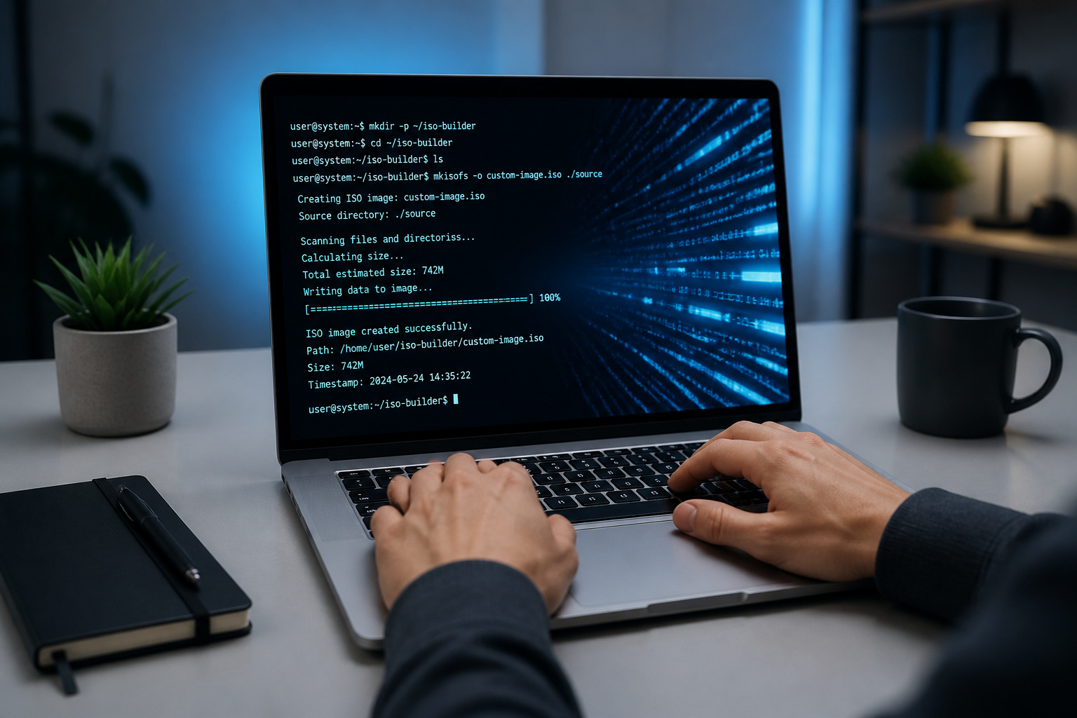 Creation dimage iso sur terminal