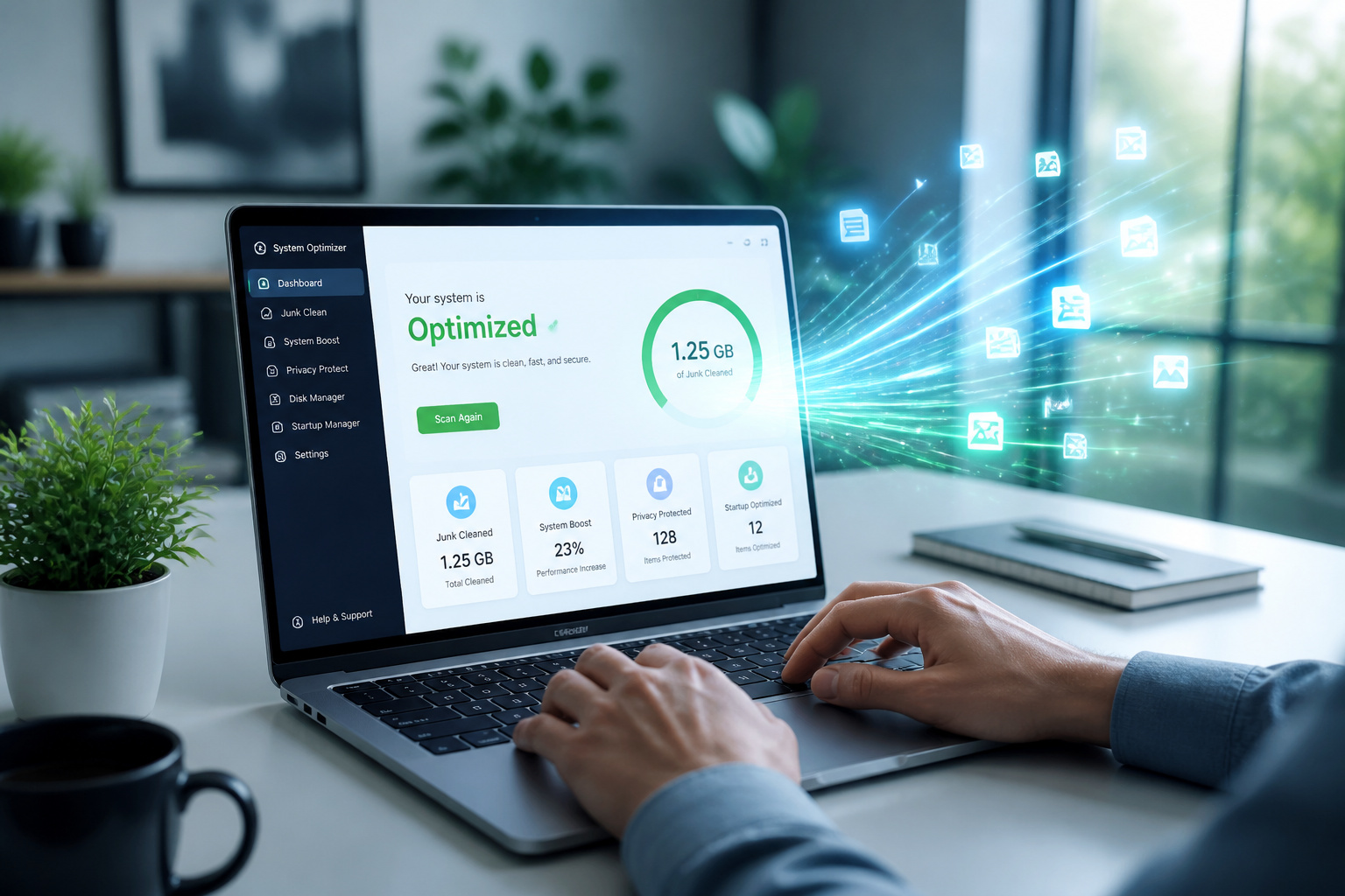 Optimisation systeme espace libere